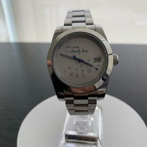 Custom I’m Already Late Datejust Watch